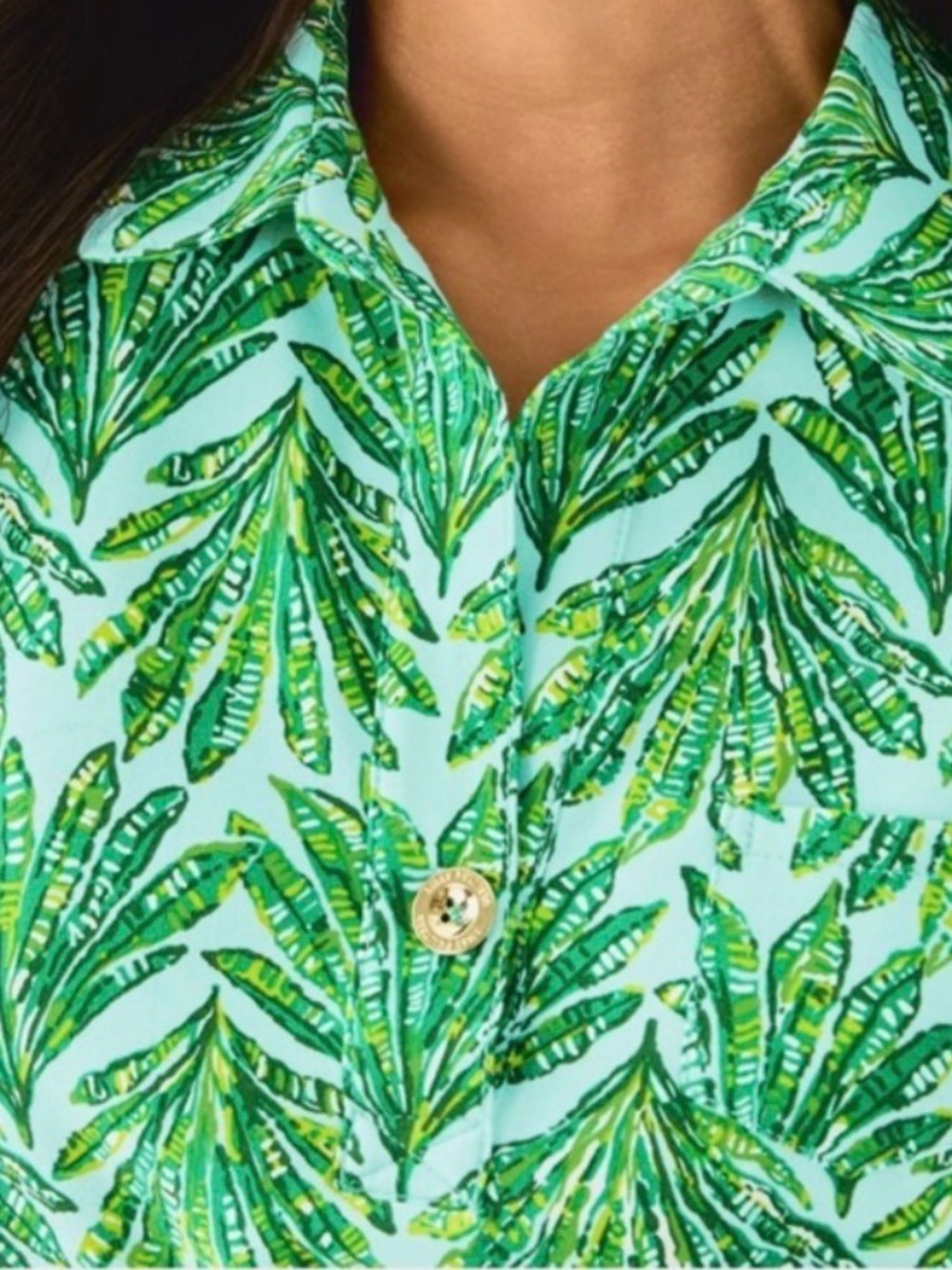 NWT Lilly Pulitzer XL Emersyn Dress “Kitts Green Crossgrain Shady Babe” sz XL - Picture 7 of 11
